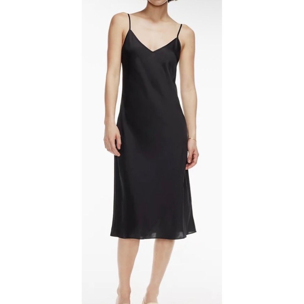 Aritzia Wilfred New Only Slip Satin Midi Dress Size Medium